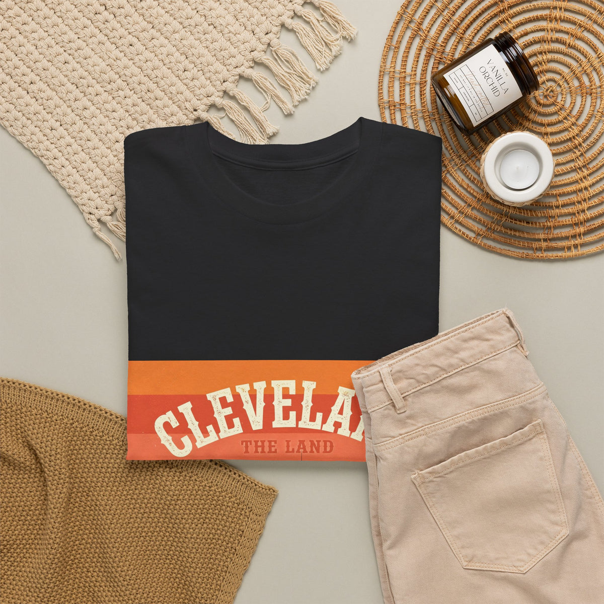 Cleveland The Land retro sunset t-shirt - additional product view 7