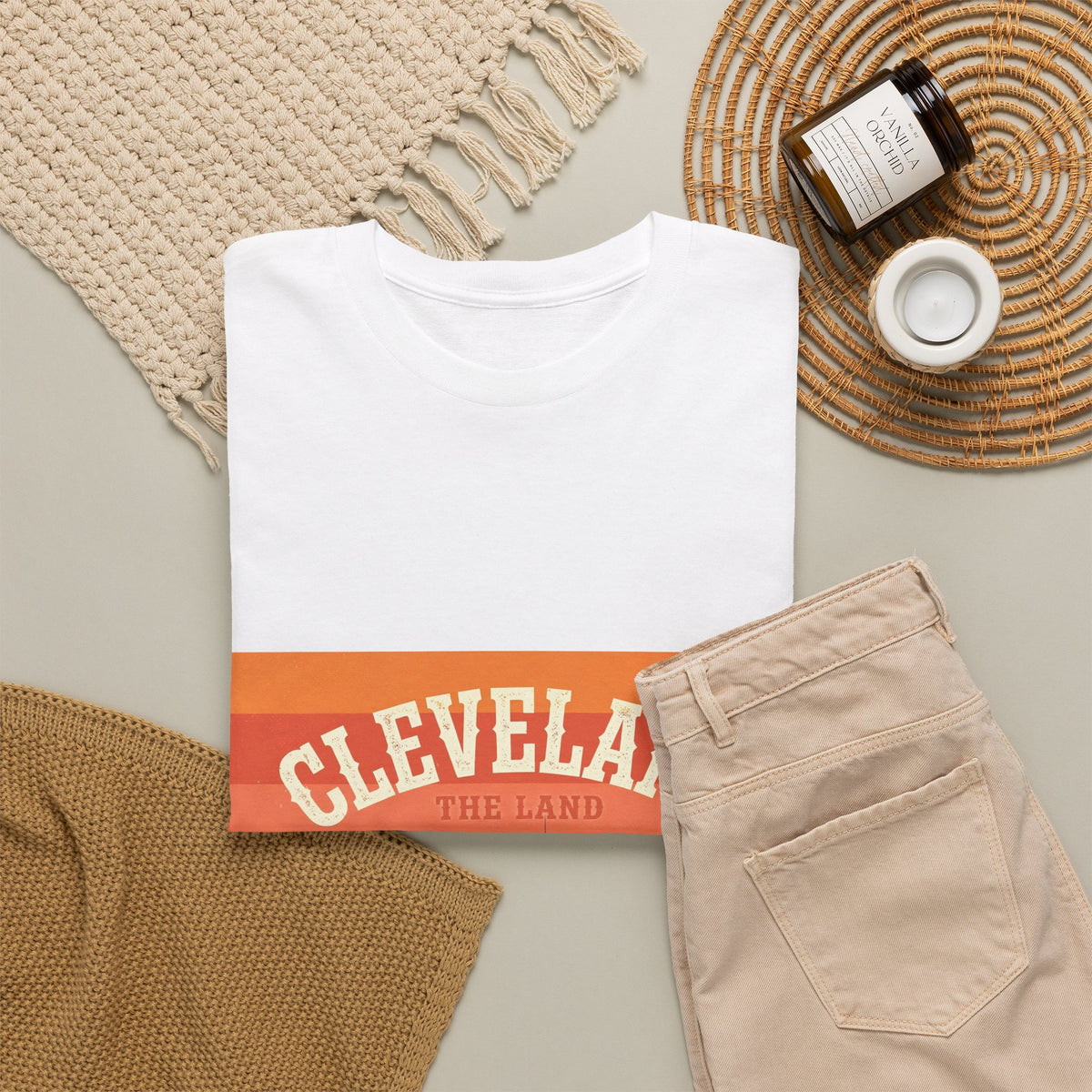 Cleveland The Land retro sunset t-shirt - additional product view 4