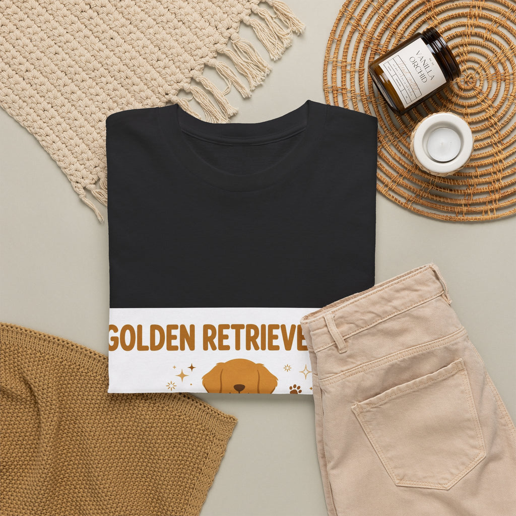 Golden Retriever Mom t-shirt - 'The Hair Is Just Glitter' design - additional product view 7